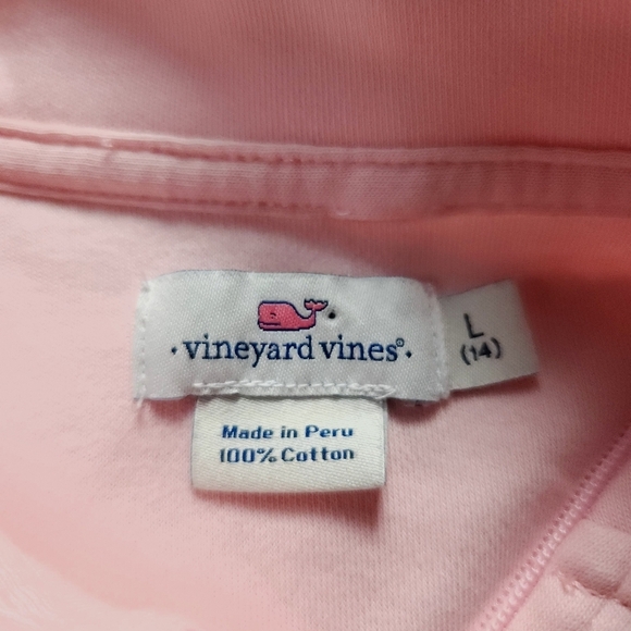 Vineyard Vines Girl Quarter Zip Pullover sz L (14) - Picture 4 of 7